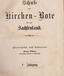 Schul- und Kirchen-Bote fⁿr das Sachsenland