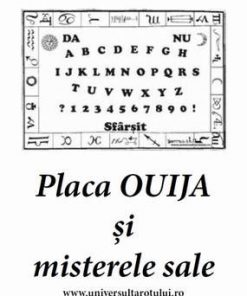 Placa OUIJA pentru spiritism - limba germana si romana