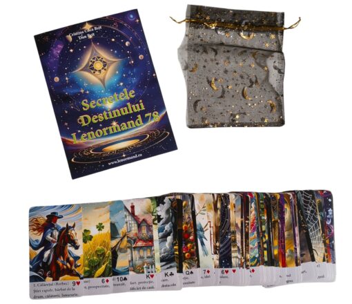 Secretele Destinului - set de Tarot Lenormand 78 cărți și carte în limba română Secretele Destinului - set de Tarot Lenormand 78 cărți și carte în limba română